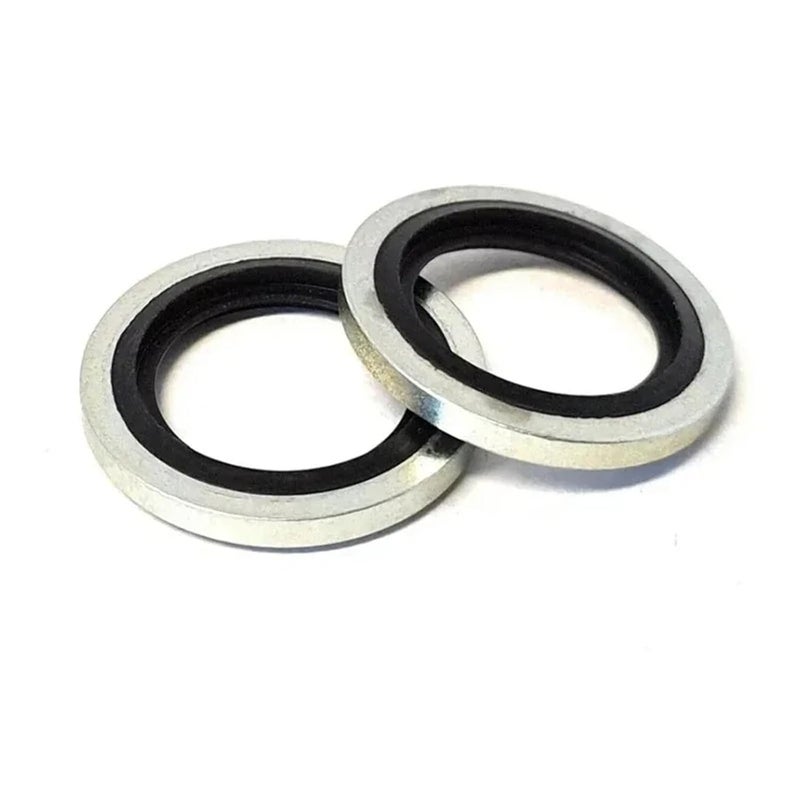 Cxiang M27 Zinc Plated Bonded Seal Flat Washers Hydraulic Oil Petrol Resistant Gaskets 10pcs - Image 1
